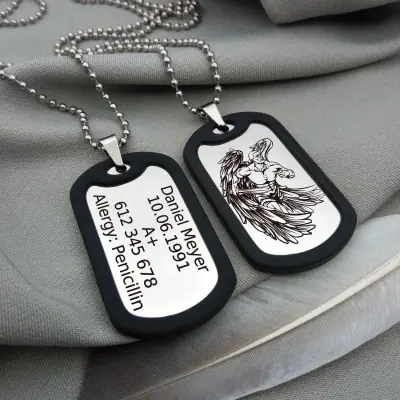 Army engraved badge