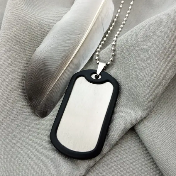 Dog tags with laser engraving Engrave