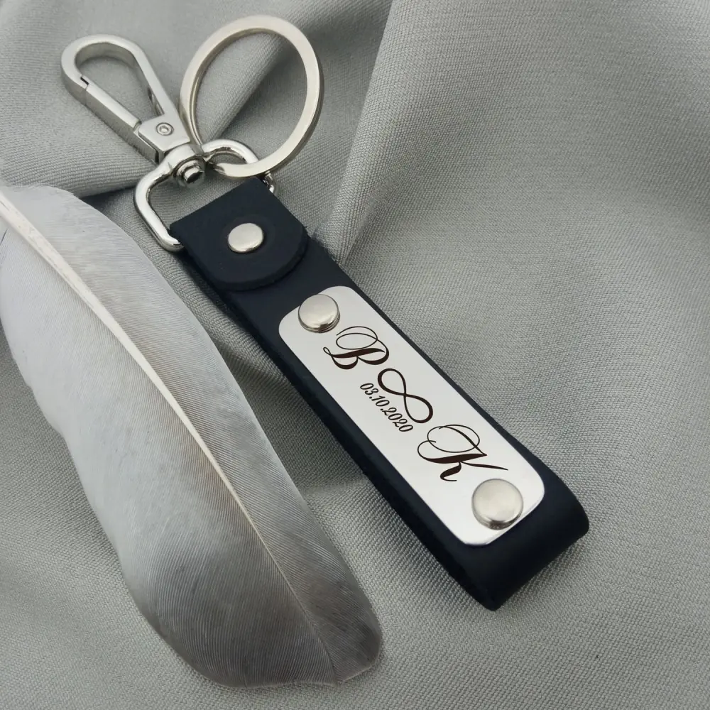 Leather keychain