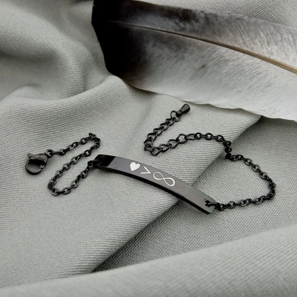 Thin steel bracelet
