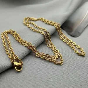 Link chain gold plated