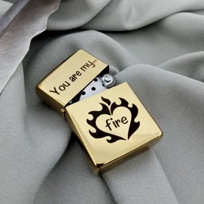 Gold glossy lighter