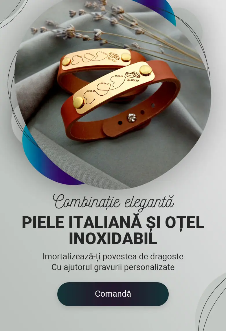 Кожаный браслет с табличкой