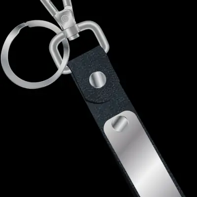 Leather keychain